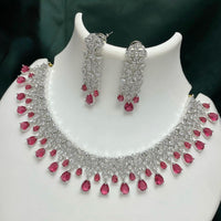 Sona Covering Designer American Daimond Necklace Set