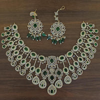 Sona Covering Designer American Daimond Necklace Set