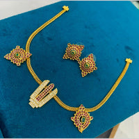 Sona Covering Delicate Pota Stone Necklace Set