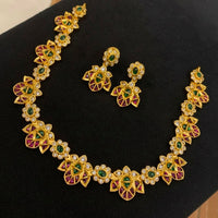 Sona Covering Delicate Pota Stone Necklace Set