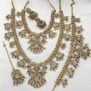 Sona Covering Grand Pota Stone And Pearl Necklace Combo Set