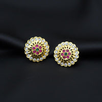 Sona Covering Sparkle Austrain Stone Studs Earrings