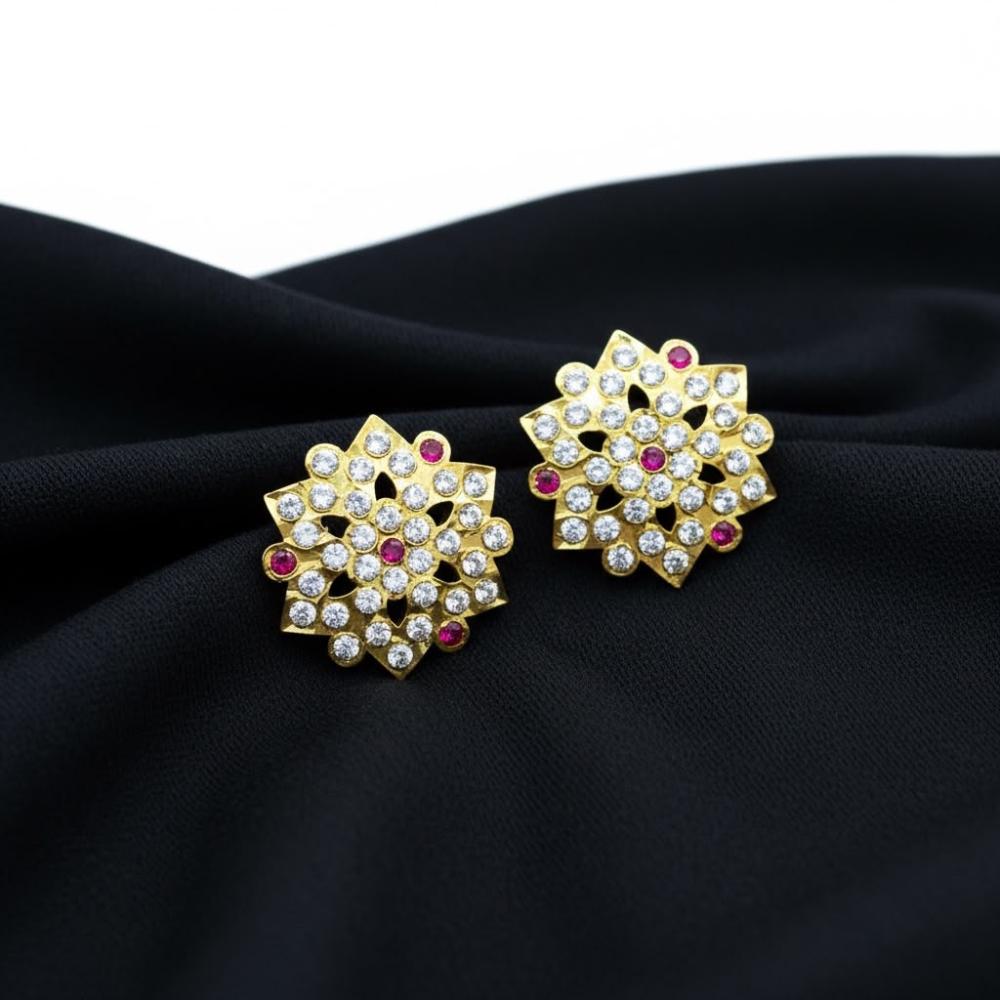 Sona Covering Sparkle Austrain Stone Studs Earrings