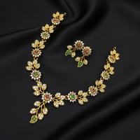 Sona Covering Glamorous Austrian Stone Necklace Set