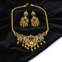 Sona Covering Glamorous Pota Stone And Beads Necklace Set