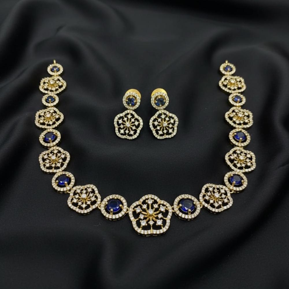 Sona Covering Glamorous Austrian Stone Necklace Set