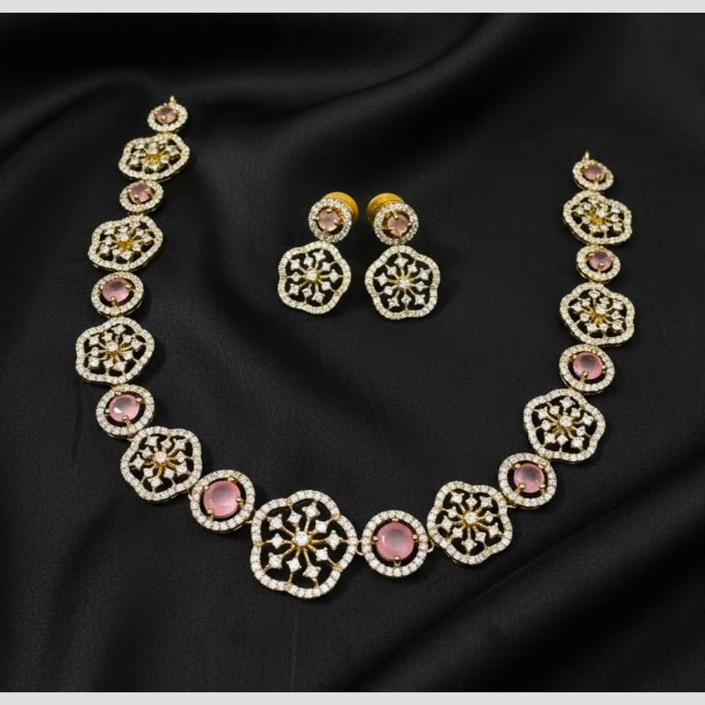Sona Covering Glamorous Austrian Stone Necklace Set