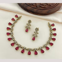 Sona Covering Austrian And Crystal Stone Necklace Set