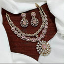 Sona Covering American Diamond  Necklace Set