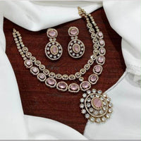 Sona Covering American Diamond  Necklace Set