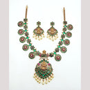 Sona Covering  Pota Stone Necklace Set