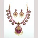 Sona Covering  Pota Stone Necklace Set