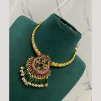 Sona Covering  Pota And Kundan Stone Necklace Set