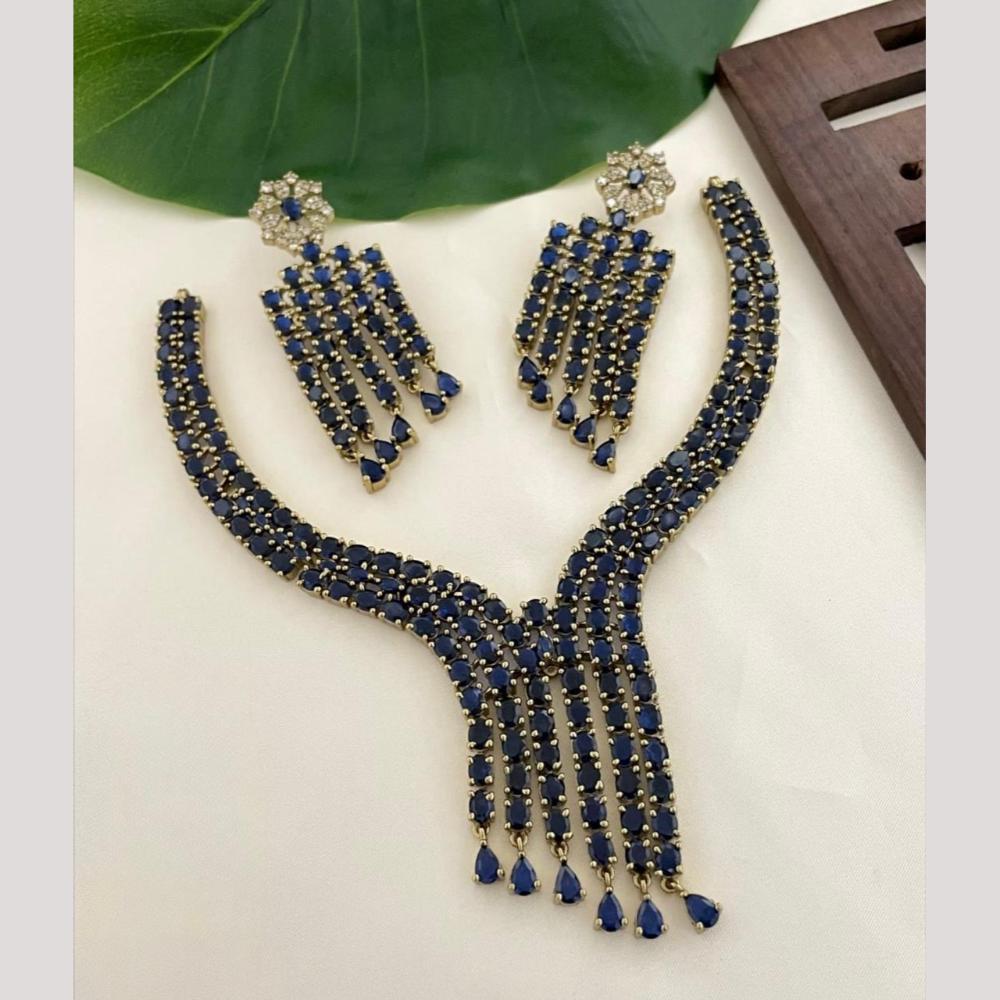 Sona Covering American Diamond Choker Necklace Set
