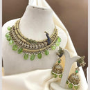 Sona Covering American Diamond Choker Peacock Necklace Set