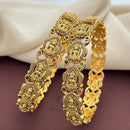 Sona Covering Elegance Glow Pota Stone And Temple Bangles Set