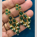 Sona Covering Elegant Pota Stone And Pearl Dangler Earrings