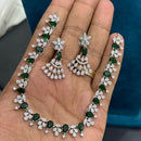 Sona Covering Glamorous American Daimond Necklace Set