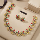 Sona Covering Delicate Pota Stone Necklace Set