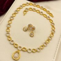 Sona Covering Elegant Austrian Stone Long Necklace Set