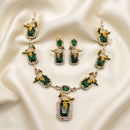 Sona Covering Premium American Diamond Designer Necklace Set
