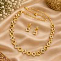 Sona Covering Elegant Austrian Stone Necklace Set