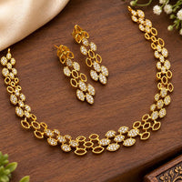 Sona Covering Elegant Austrian Stone Necklace Set