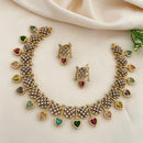 Sona Covering Elegant Crystal Stone And Austrian Stone Necklace Set