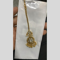 Sona Covering Designer Pota Stone And Pearl Maangtikka