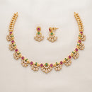 Sona Covering Elegant Pota Stone And Austrian Stone Necklace Set