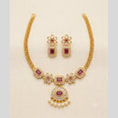 Sona Covering Elegant Pota Stone And Pearl Necklace Set