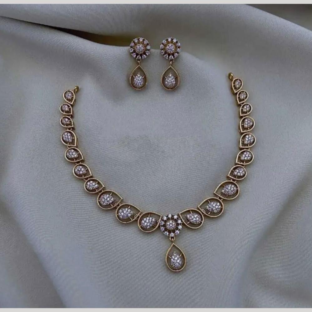 Sona Covering Elegant Austrian Stone Necklace Set