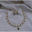 Sona Covering Classic American Diamond Designer Jewellery Necklace Set
