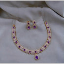 Sona Covering Classic American Diamond Designer Jewellery Necklace Set