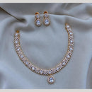Sona Covering Classic American Diamond Designer Jewellery Necklace Set