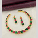 Sona Covering Classic American Diamond Designer Jewellery Necklace Set
