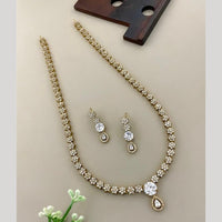 Sona Covering Classic American Diamond Designer Jewellery Necklace Set