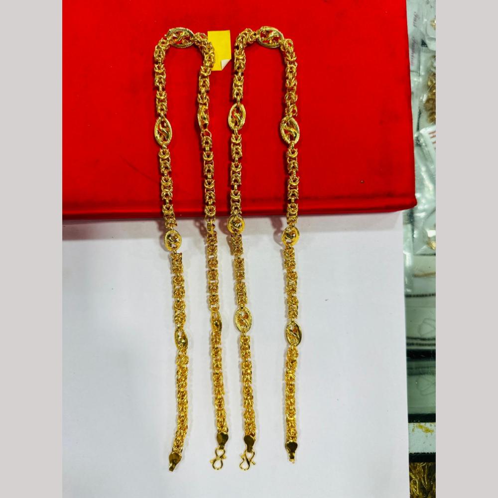 Pooja Sales Elegant Gold Plated Men's Chain