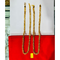 Pooja Sales Elegant Gold Plated Men's Chain  (Pack of 25)
