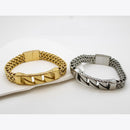 Klitz Stunning Gold / Silver Plated Men's Bracelet