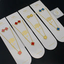 Klitz Trendy Four-Leaf Clover Necklace Set