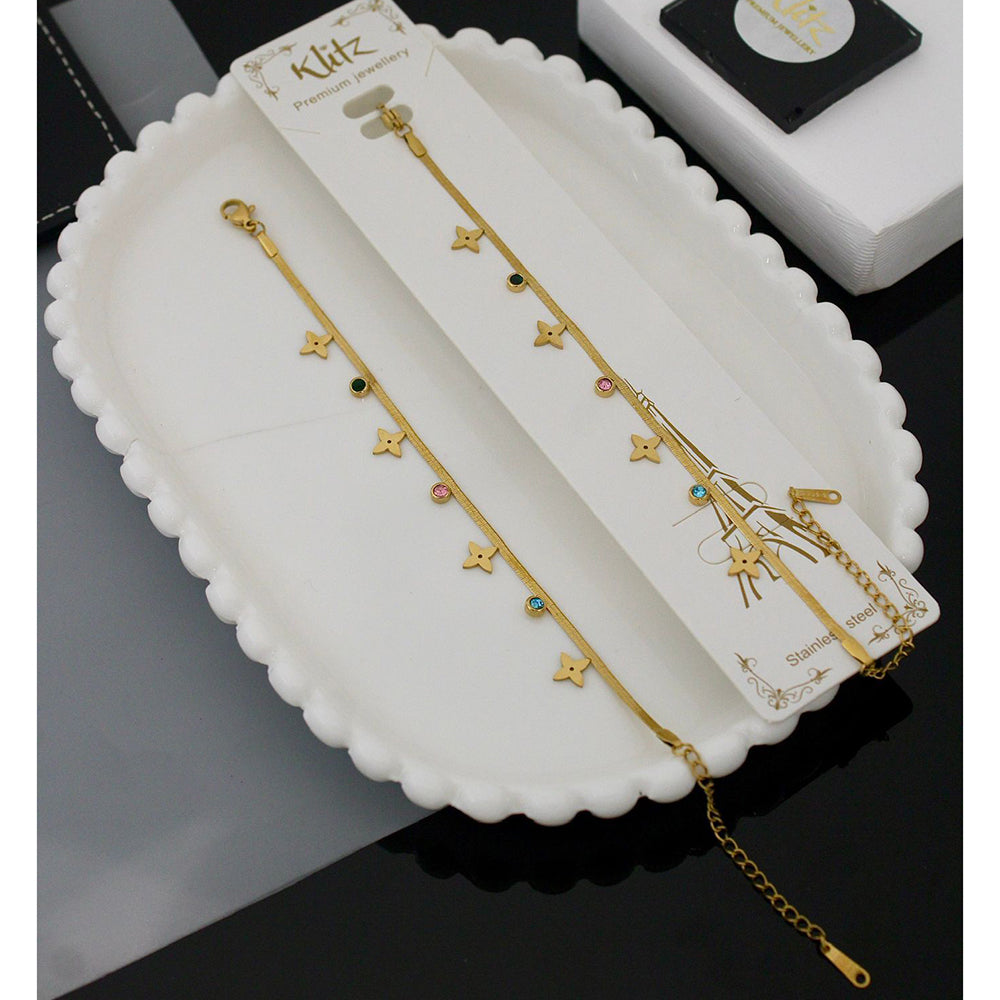 Klitz Premium Sparkle Design Austrian Stone Bracelet (1 Piece Only) (Assorted Desing)