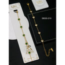 Klitz Premium Quality Shimmer Crystal Adjustable Chain Bracelet