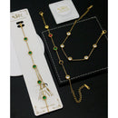 Klitz Premium Quality Shimmer Crystal Adjustable Chain Bracelet