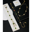 Klitz Premium Quality Shimmer Crystal Adjustable Chain Bracelet