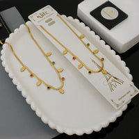 Klitz Premium Finish Glam Austrian Stone Necklace (1 Piece Only)