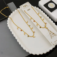 Klitz Premium Finish Glam Austrian Stone Necklace (1 Piece Only)