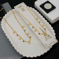 Klitz Premium Finish Glam Austrian Stone Necklace (1 Piece Only)