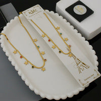 Klitz Premium Finish Glam Austrian Stone Necklace (1 Piece Only)