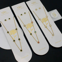 Klitz Trendy  Crystal Stone Necklace Set ( 1Piece Only)